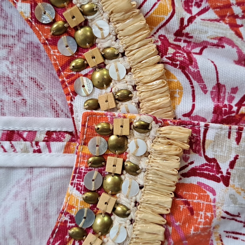 Ruby Rd. Vibrant Tropical Flora Snap Button Bead/… - image 4